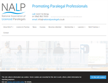 Tablet Screenshot of nationalparalegals.co.uk